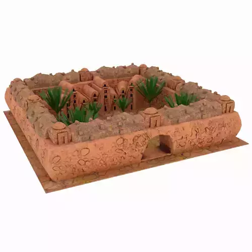 Old Arab City Low-poly 3D model