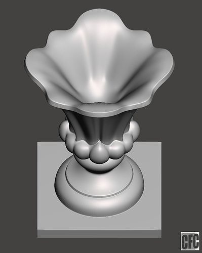 Decorative vase - 3d model for CNC - DecorativeVase001 3D print model
