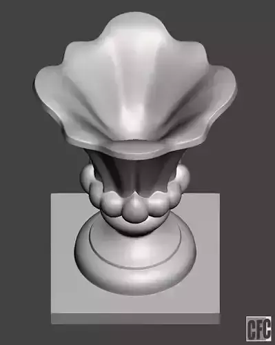 Decorative vase - 3d model for CNC - DecorativeVase001