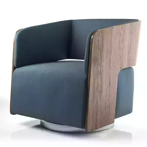 Crate and Barrel Finn Swivel Chair