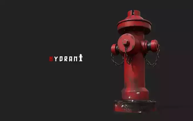 hydrant fire 3D model