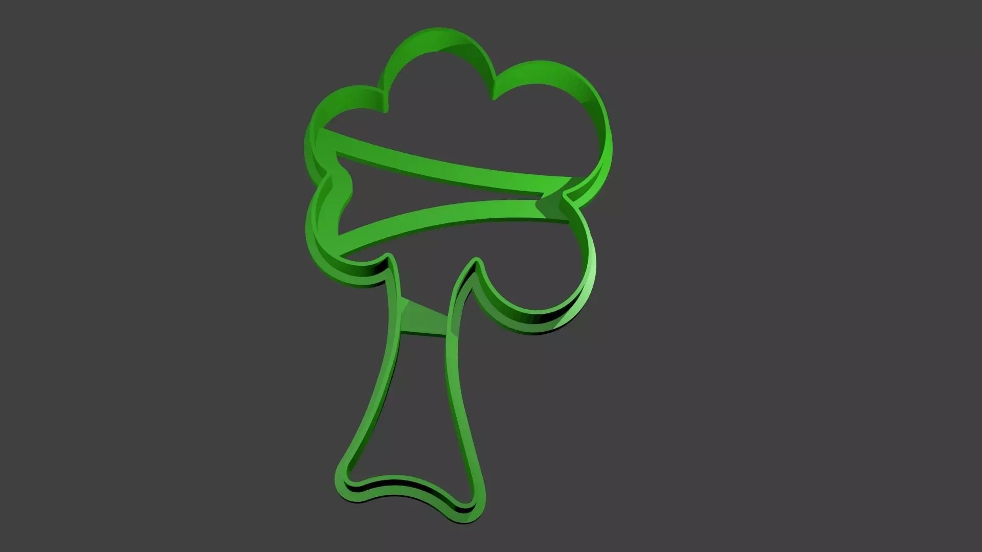 Tree Cookie Cutter 3D print model