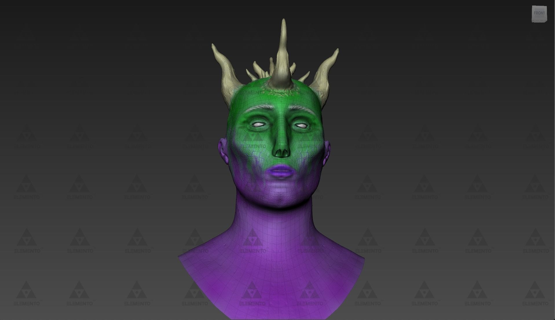 Demon Head - 3D model_1