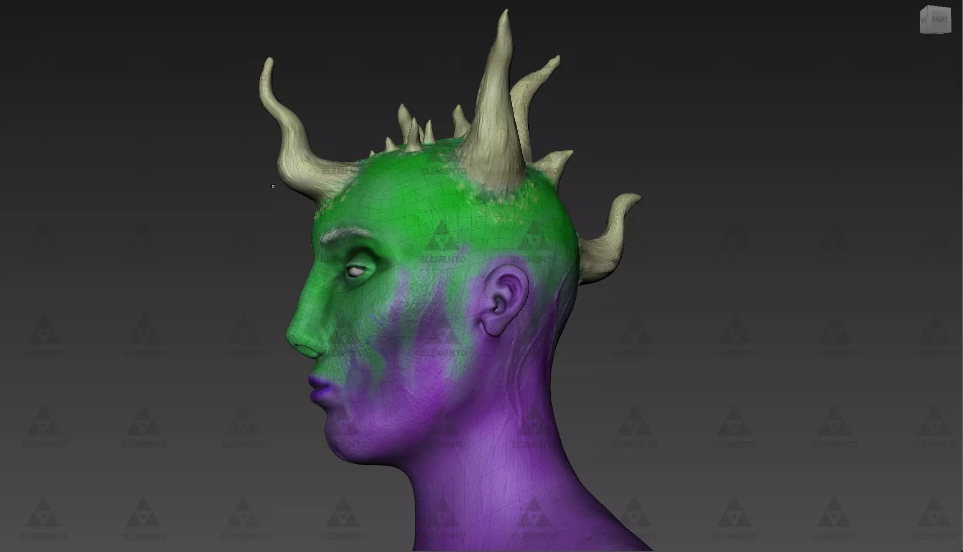 Demon Head - 3D model_0