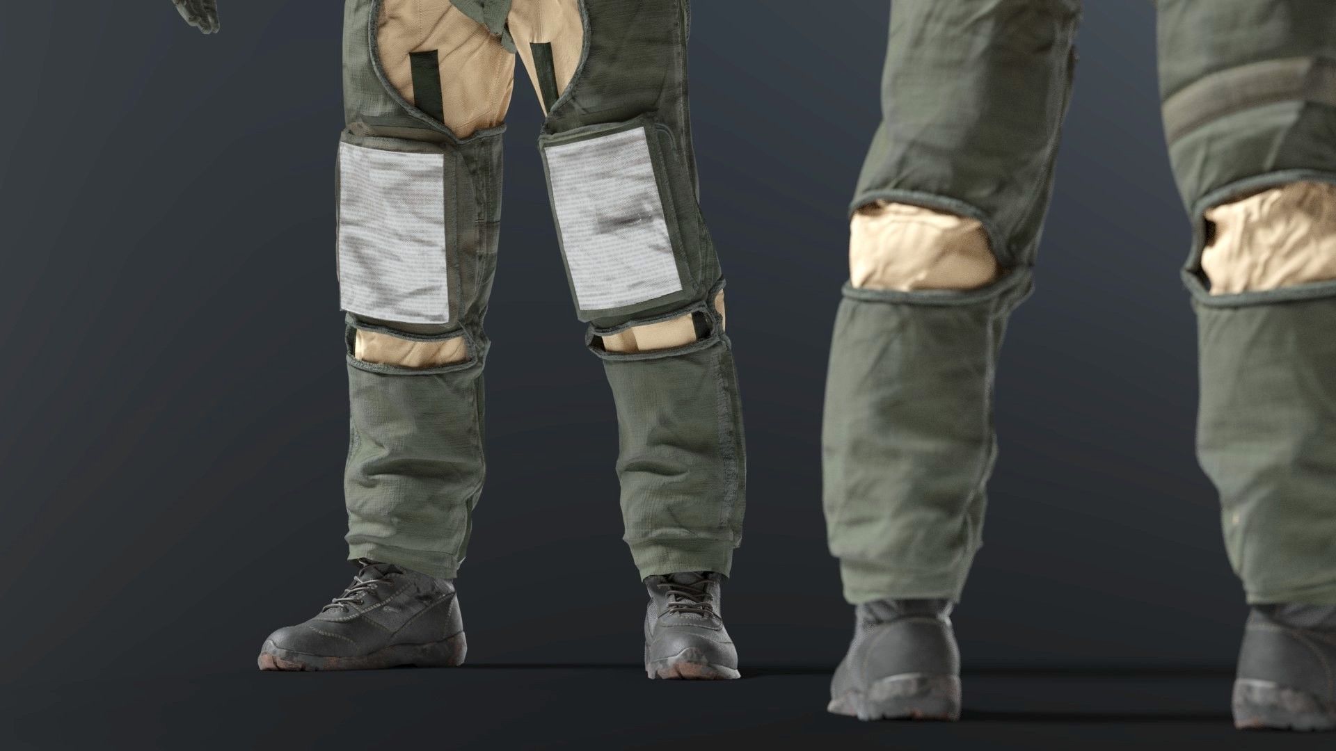 FLIGHT SUIT 90s Pilot 3D model_11