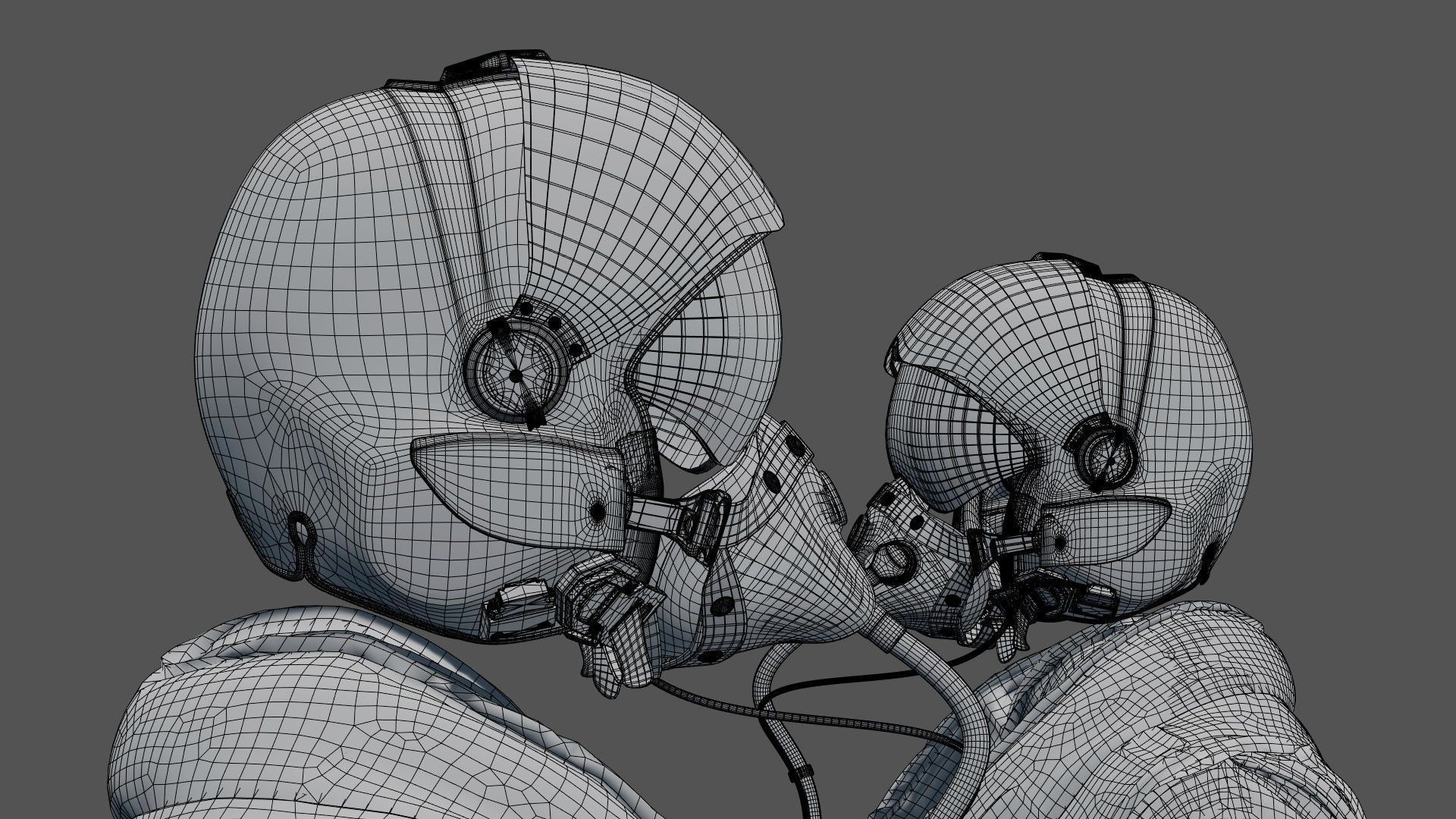 FLIGHT SUIT 90s Pilot 3D model_30