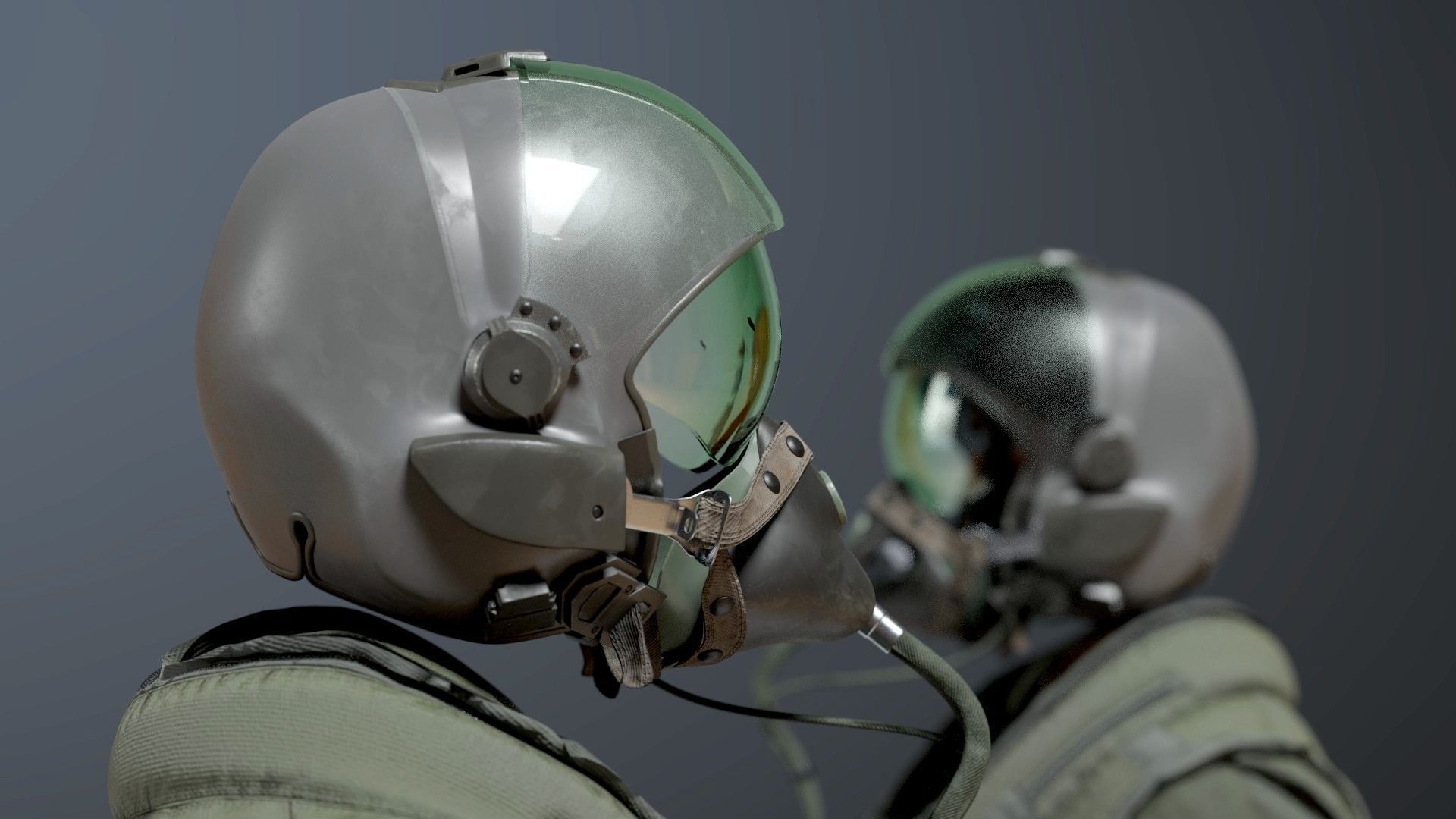 FLIGHT SUIT 90s Pilot 3D model_5