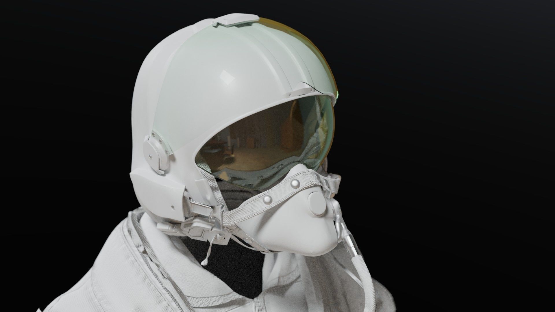 FLIGHT SUIT 90s Pilot 3D model_18