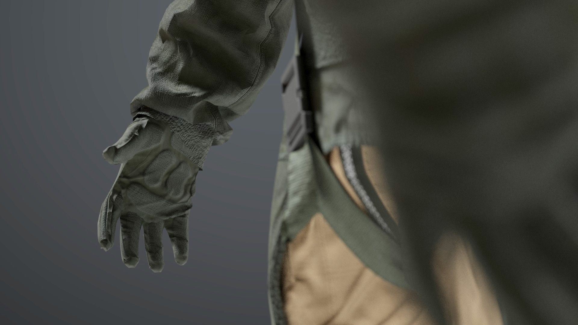 FLIGHT SUIT 90s Pilot 3D model_9