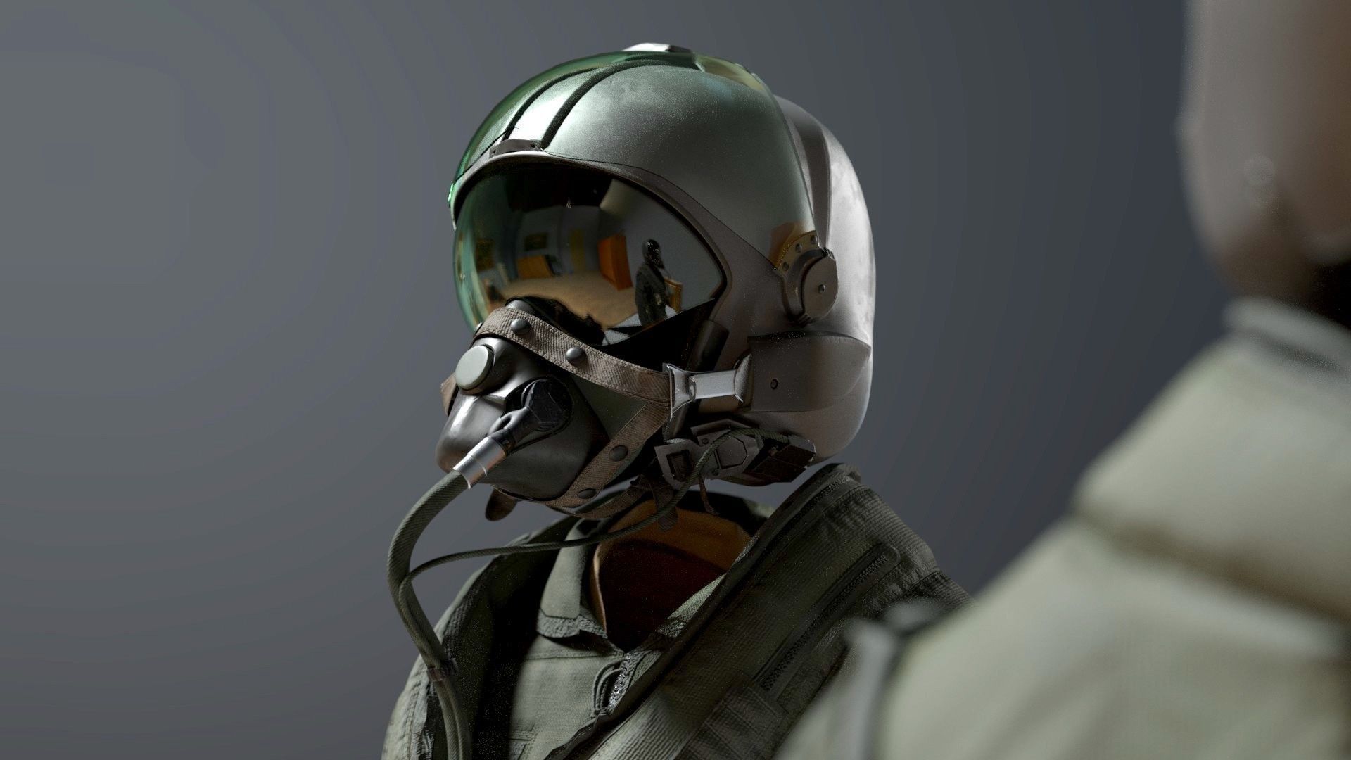 FLIGHT SUIT 90s Pilot 3D model_3