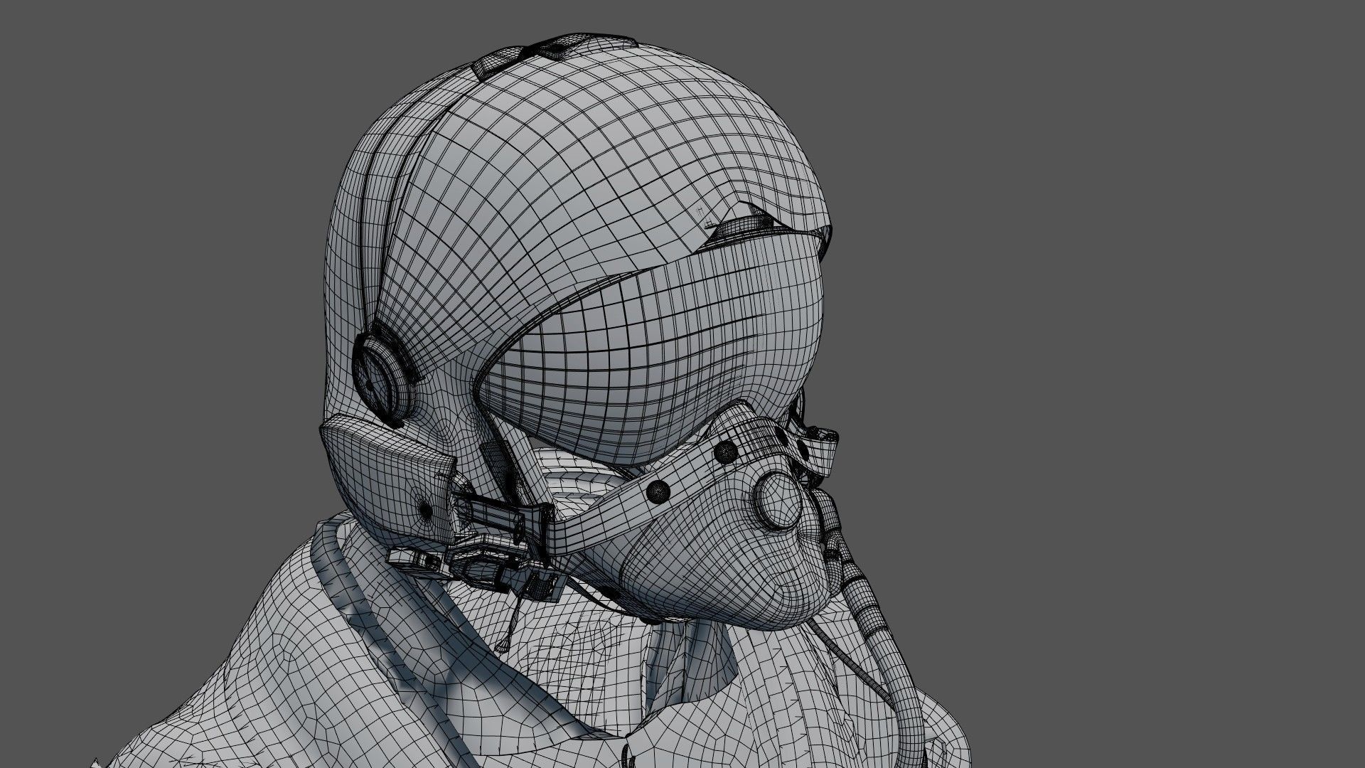 FLIGHT SUIT 90s Pilot 3D model_29