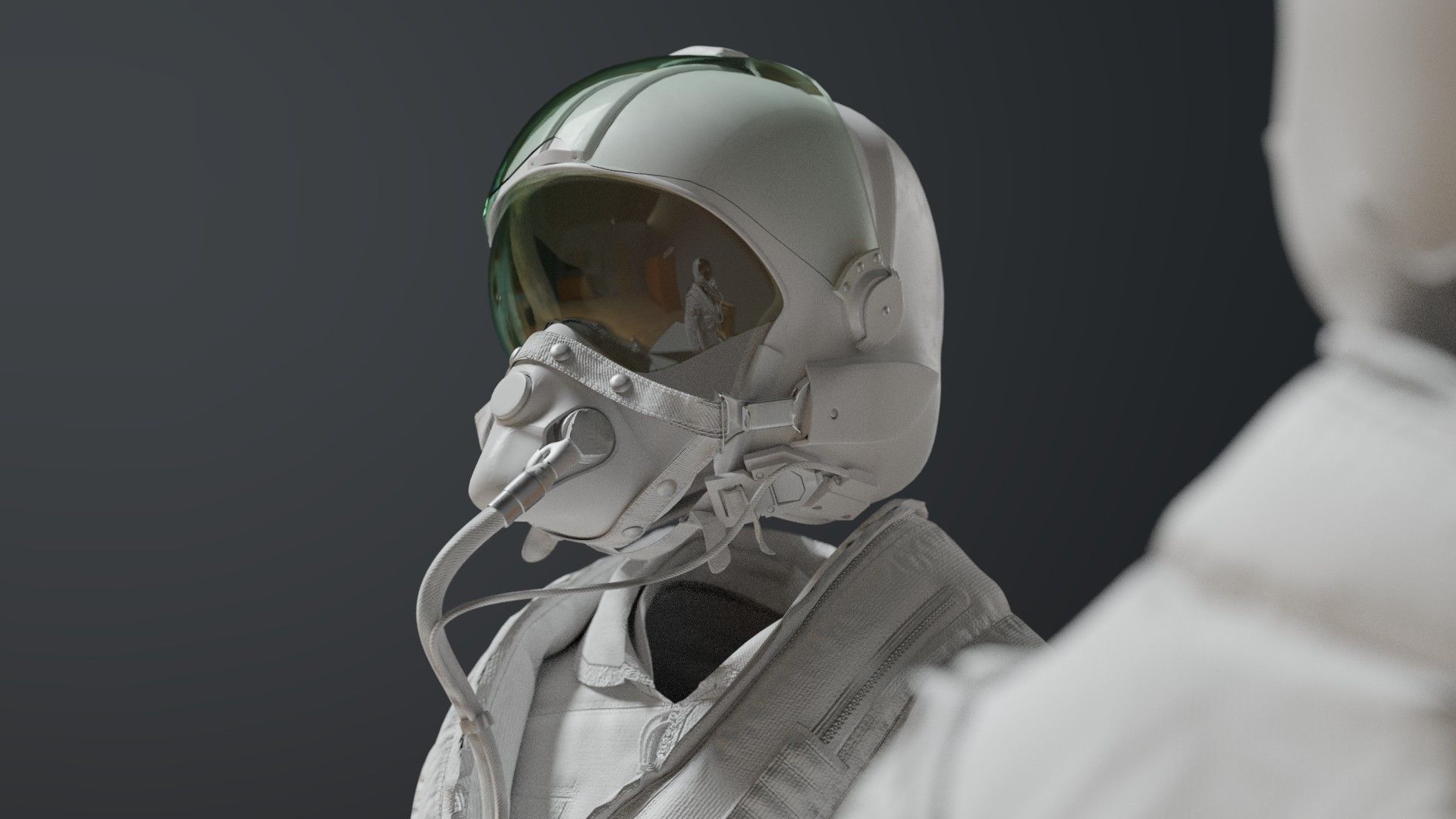 FLIGHT SUIT 90s Pilot 3D model_16