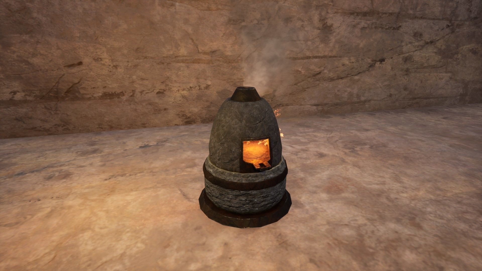 Medieval Furnace Low Poly 3D Model Low-poly 3D model_2