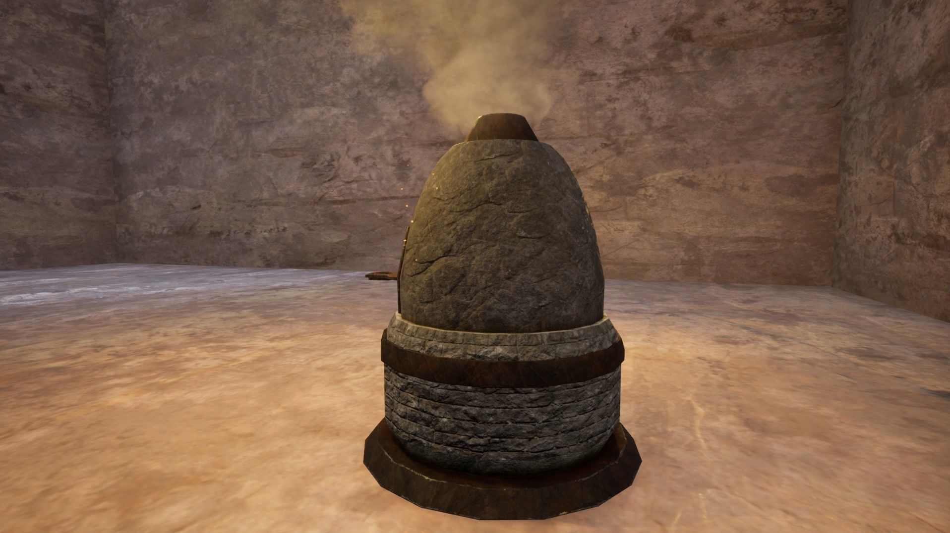 Medieval Furnace Low Poly 3D Model Low-poly 3D model_3