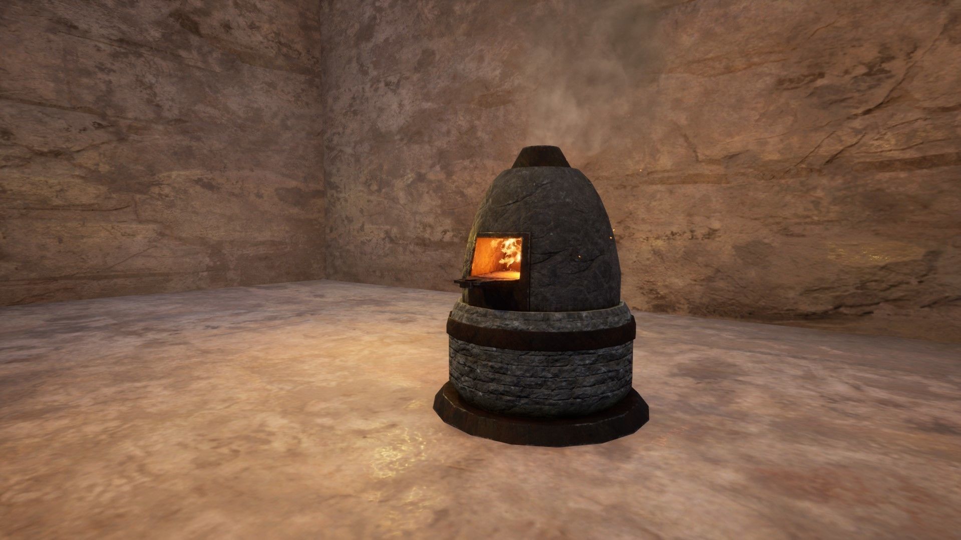 Medieval Furnace Low Poly 3D Model Low-poly 3D model_6