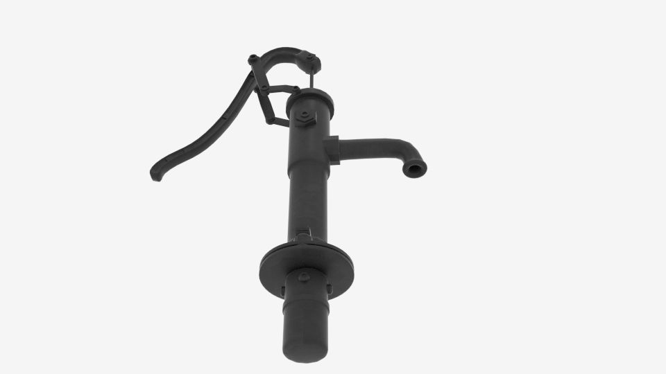  Hand Water Pump  Low-poly 3D model_1