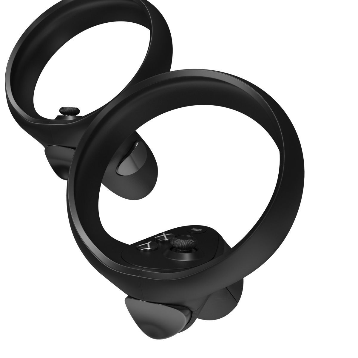 Oculus Quest with Controllers 3D model_13