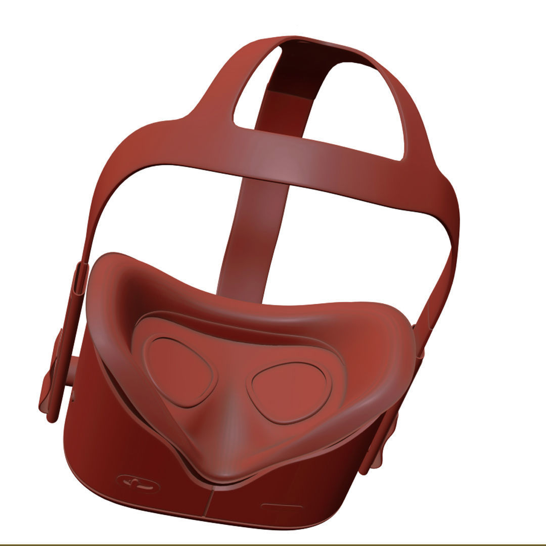 Oculus Quest with Controllers 3D model_22
