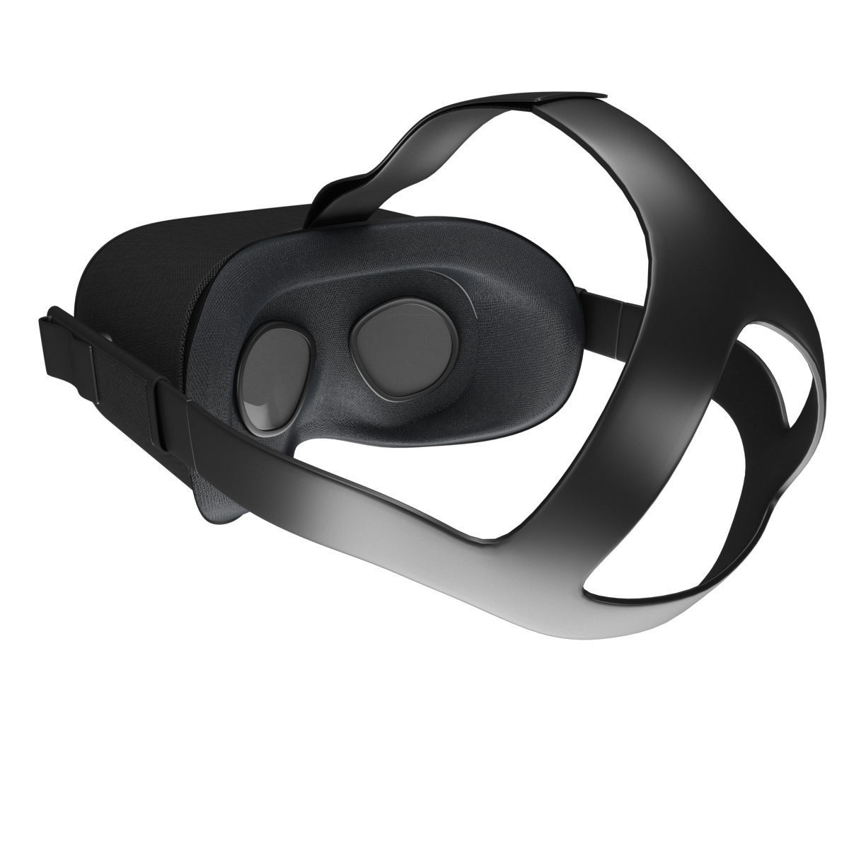 Oculus Quest with Controllers 3D model_2