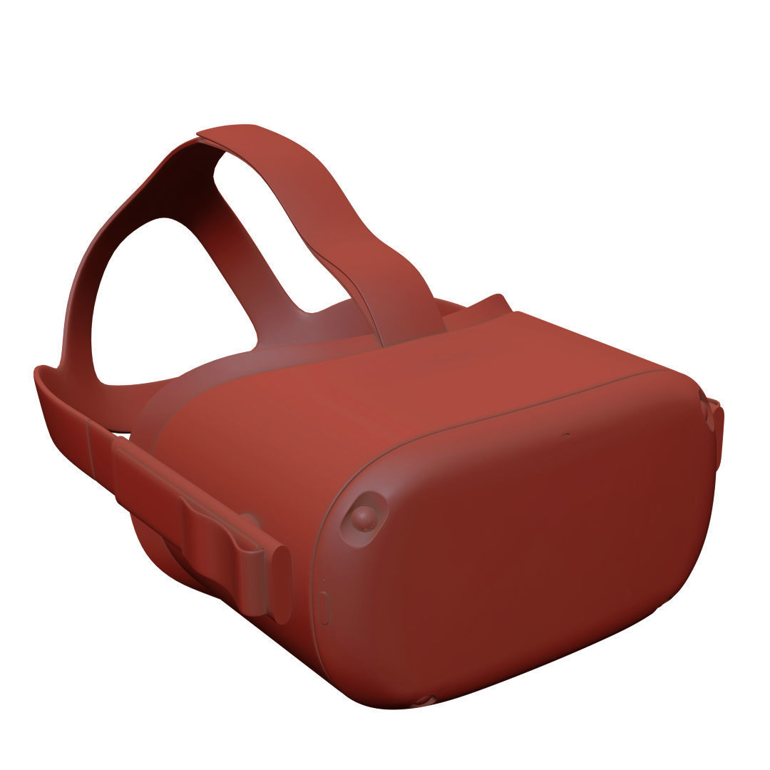 Oculus Quest with Controllers 3D model_18