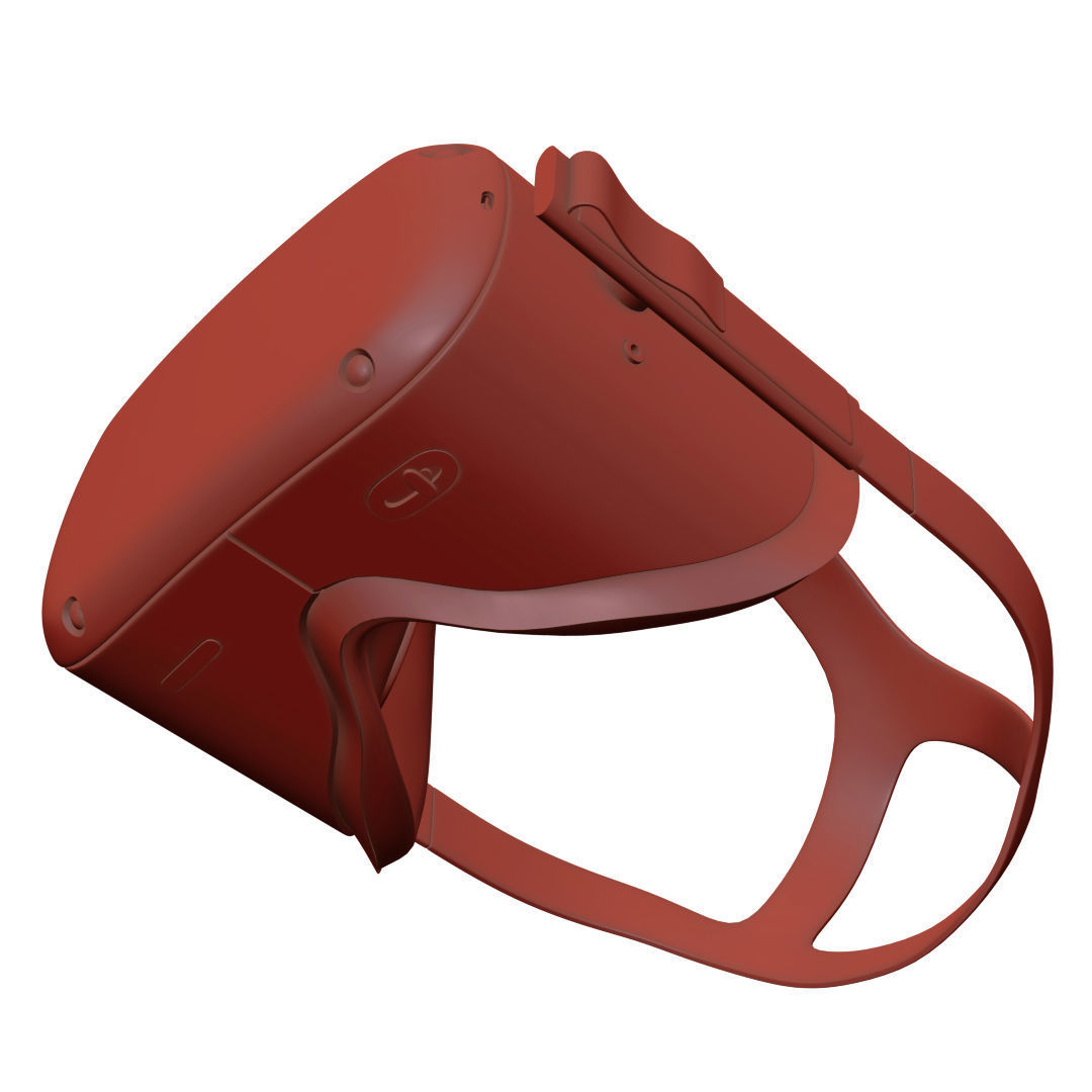 Oculus Quest with Controllers 3D model_20