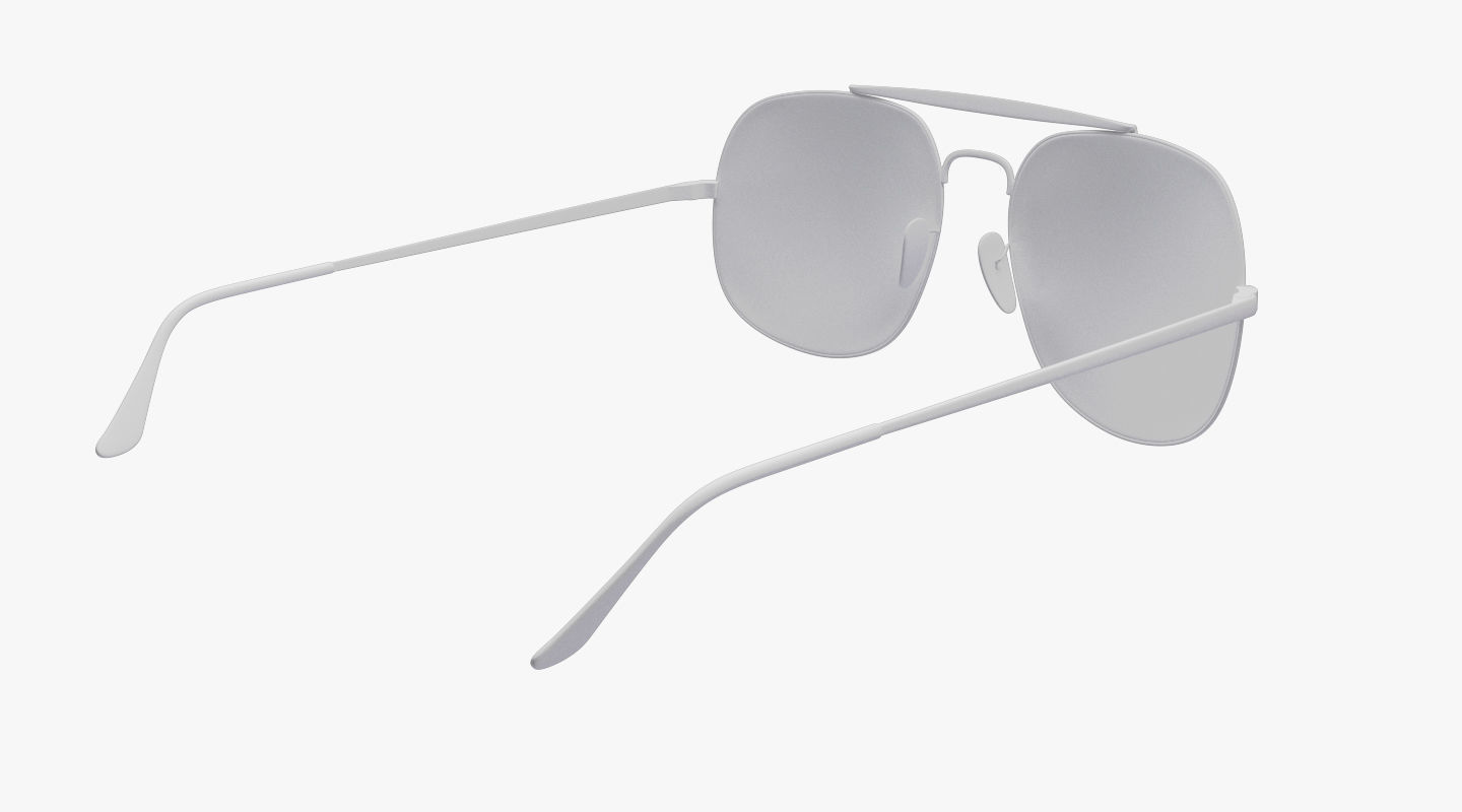 Sunglasses aviator Low-poly 3D model_7