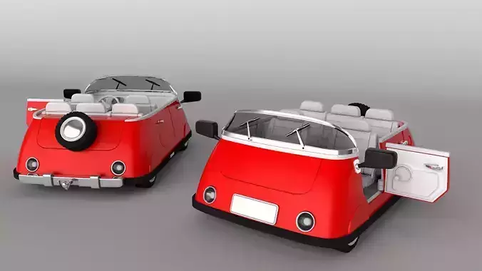 3D model Cartoon Car 