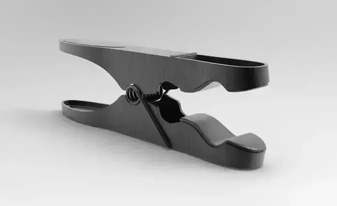 Clothespin SUBD ready polygon 3D model