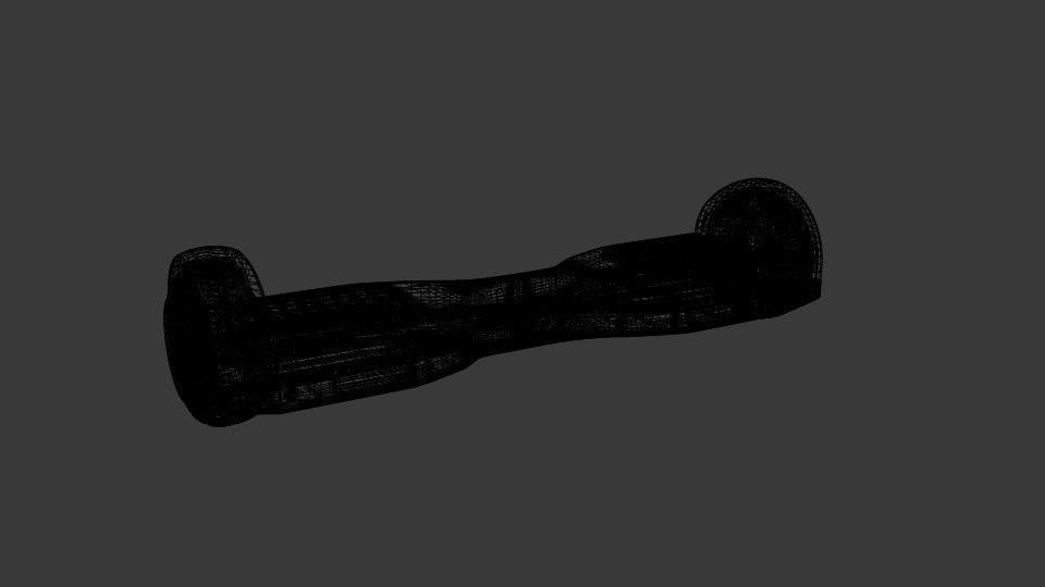  Electric Skateboard  3D model_5