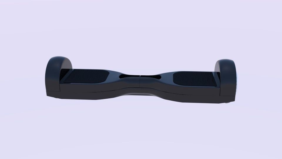  Electric Skateboard  3D model_2
