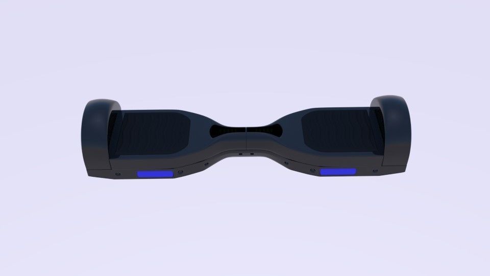  Electric Skateboard  3D model_1