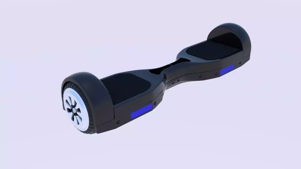  Electric Skateboard  3D model_0