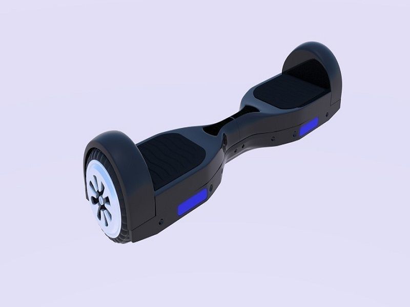  Electric Skateboard  3D model_6