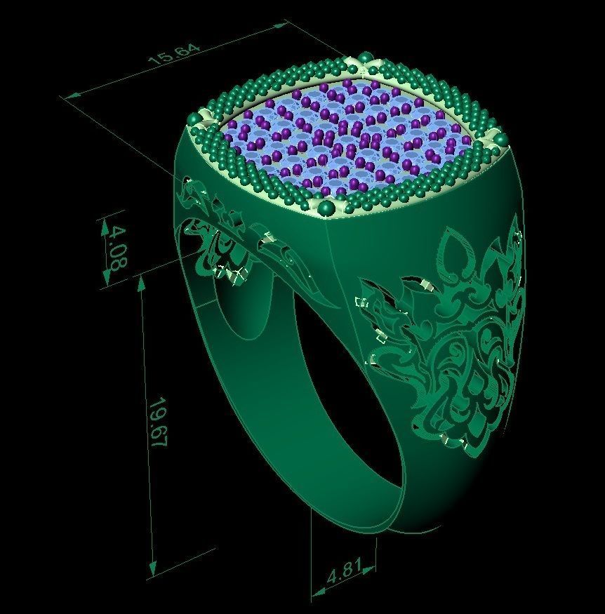 male ring   eastern 3D print model_11