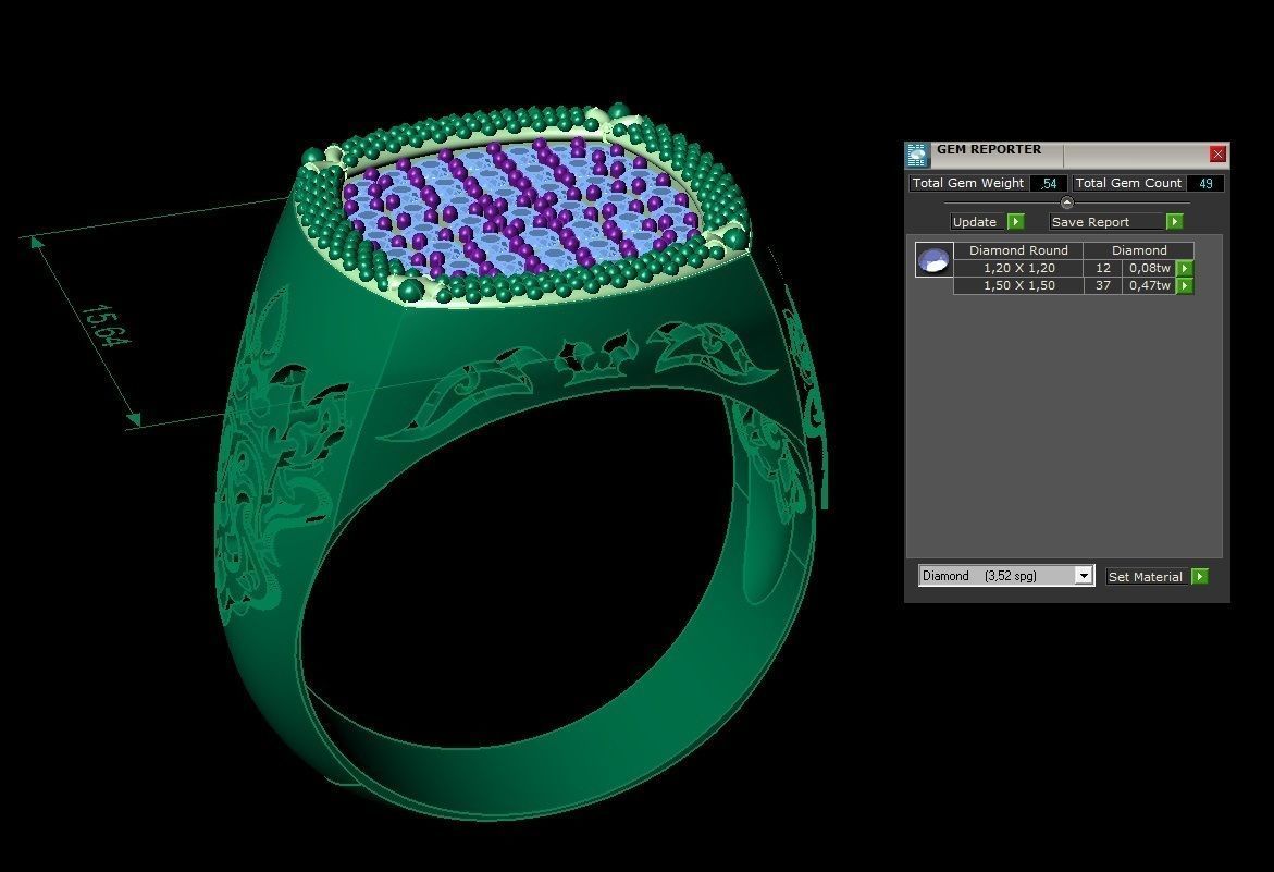 male ring   eastern 3D print model_9