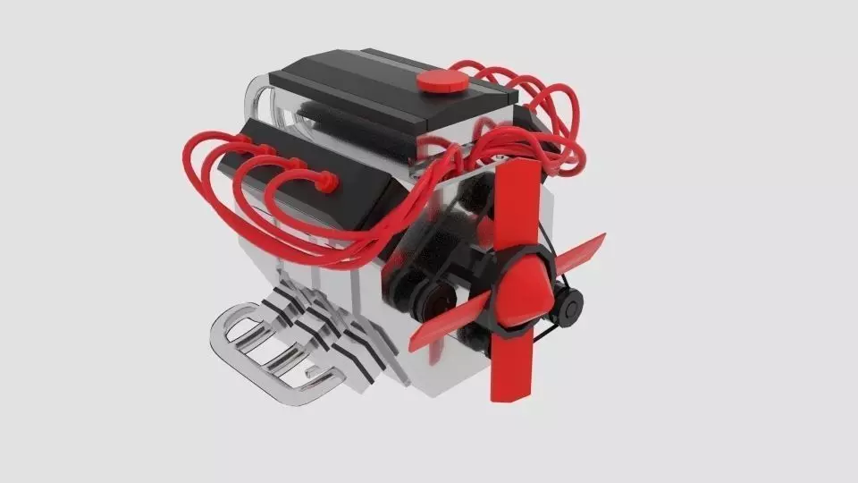  Engine Flext  3D model_0