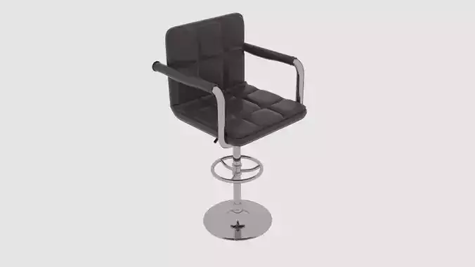 Hampden Adjustable Barstool 3D model