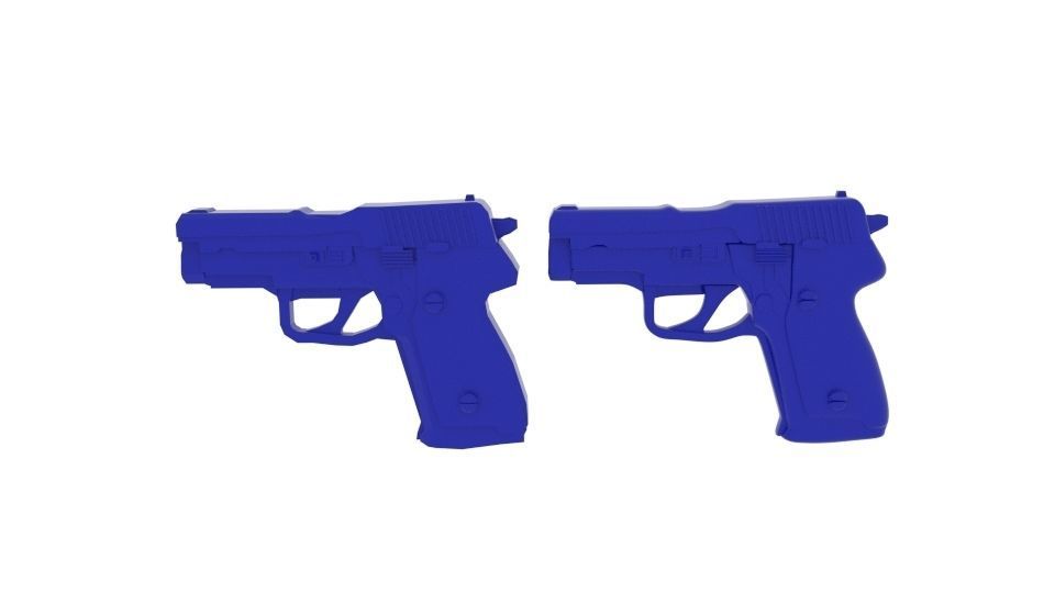 Gun Blue Plastic 3D model