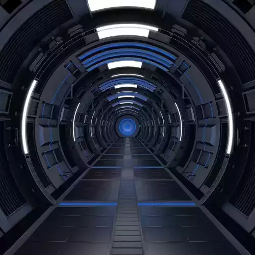 Sci Fi Tunnel 3D model