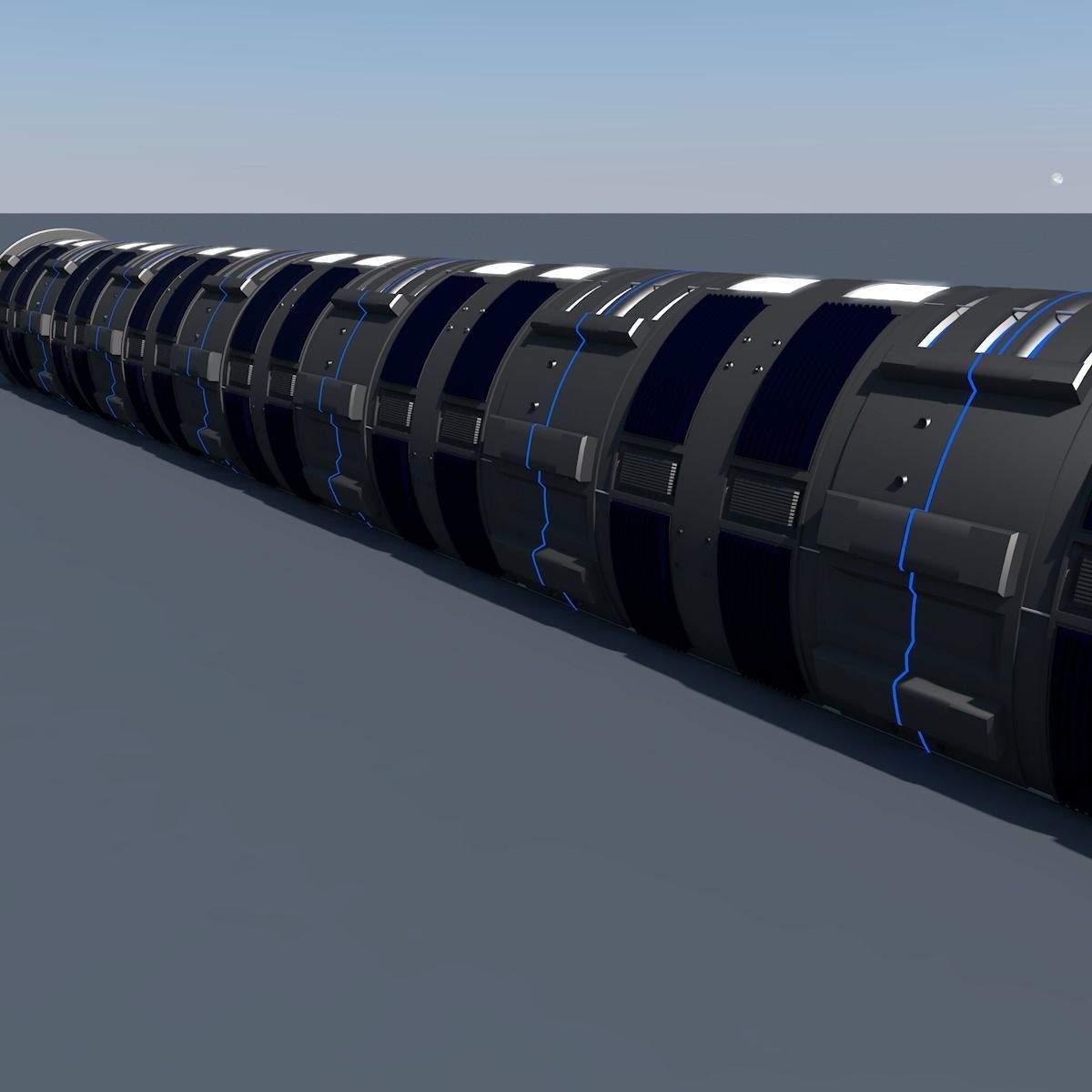 Sci Fi Tunnel 3D model_15