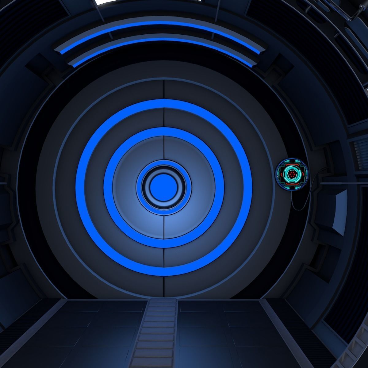 Sci Fi Tunnel 3D model_11