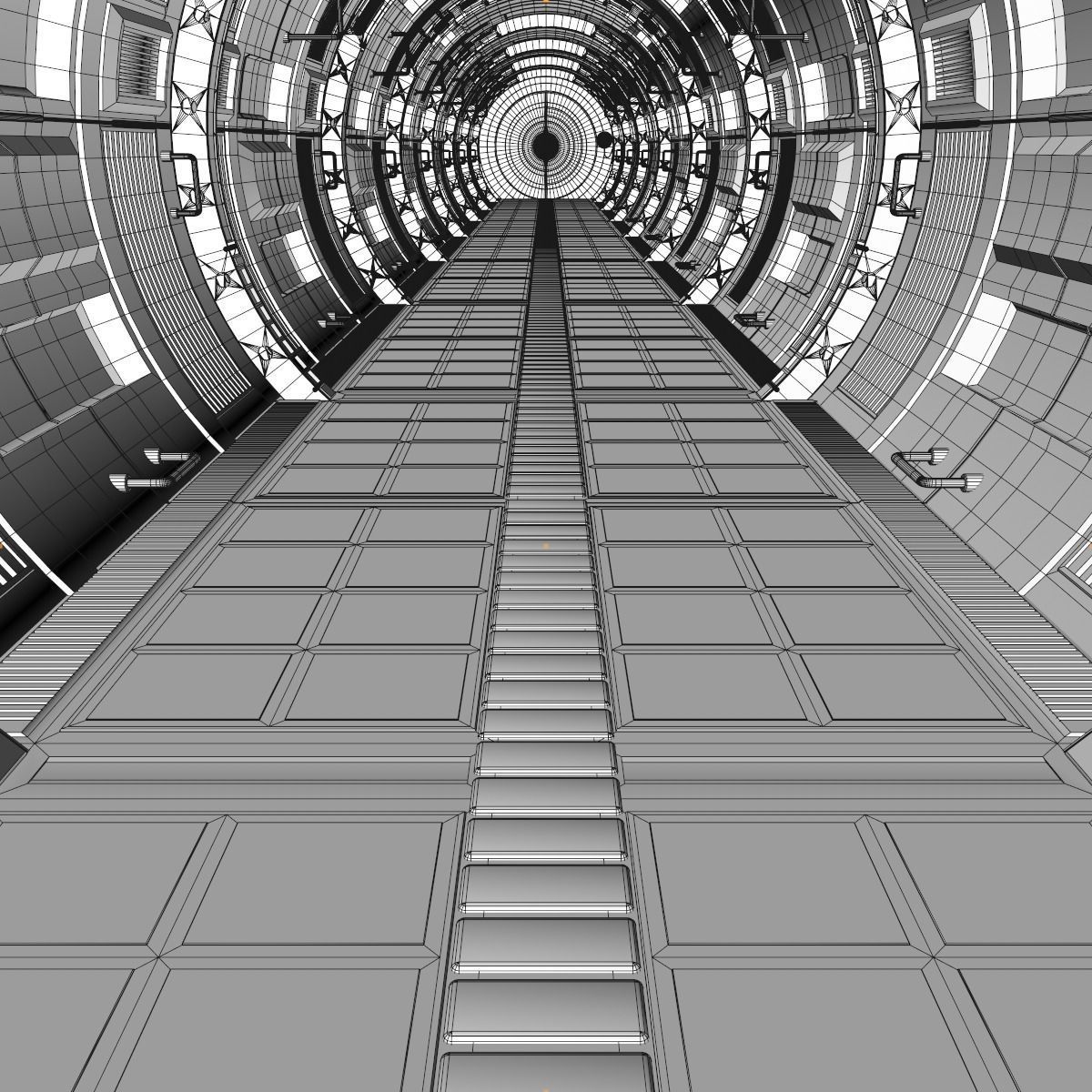 Sci Fi Tunnel 3D model_18