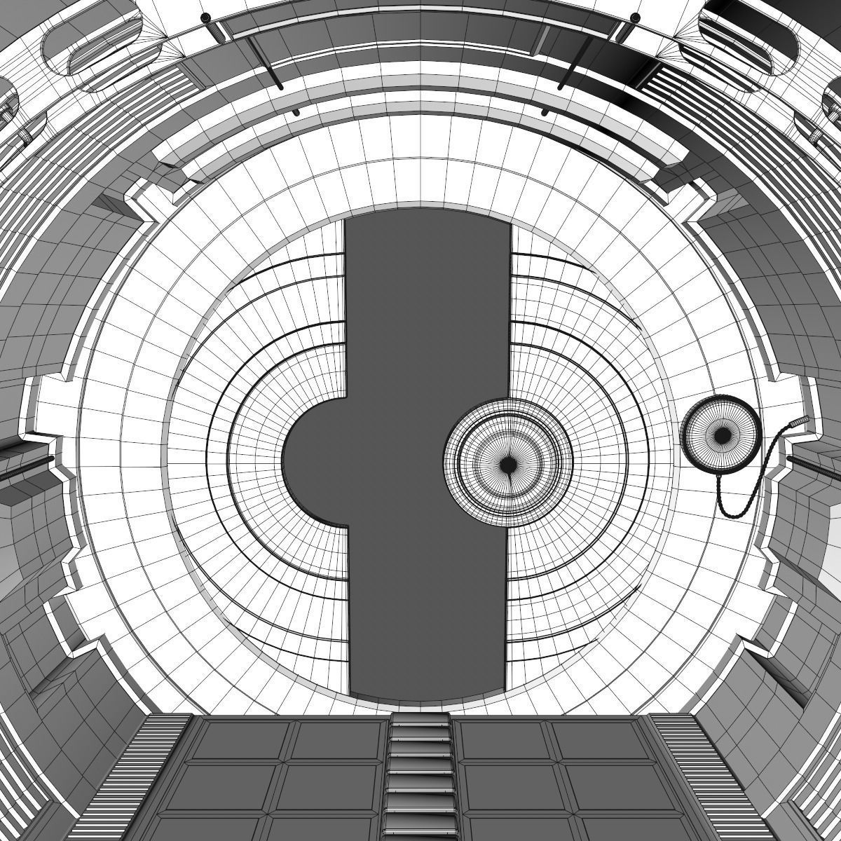 Sci Fi Tunnel 3D model_29