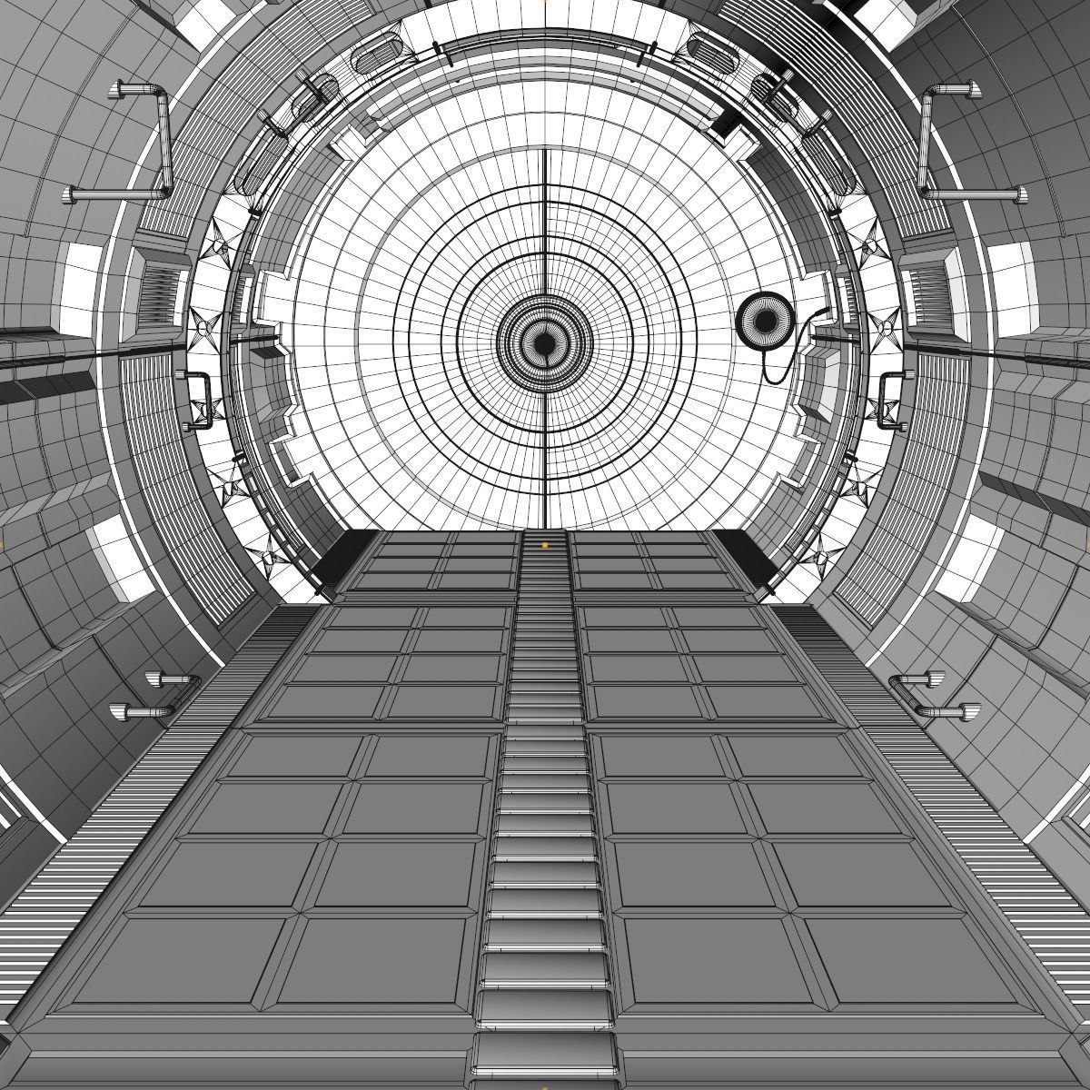 Sci Fi Tunnel 3D model_25
