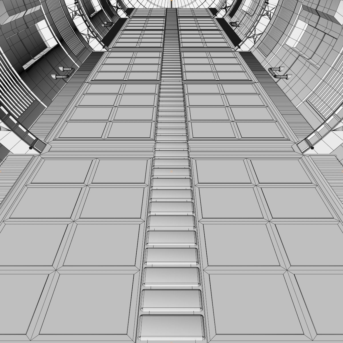 Sci Fi Tunnel 3D model_23