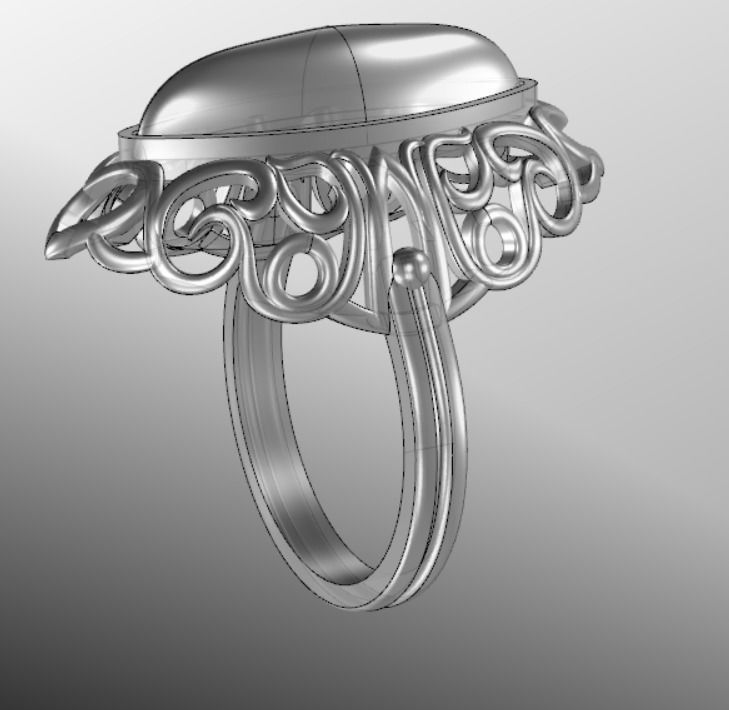 Ring od 50 3D print model_14