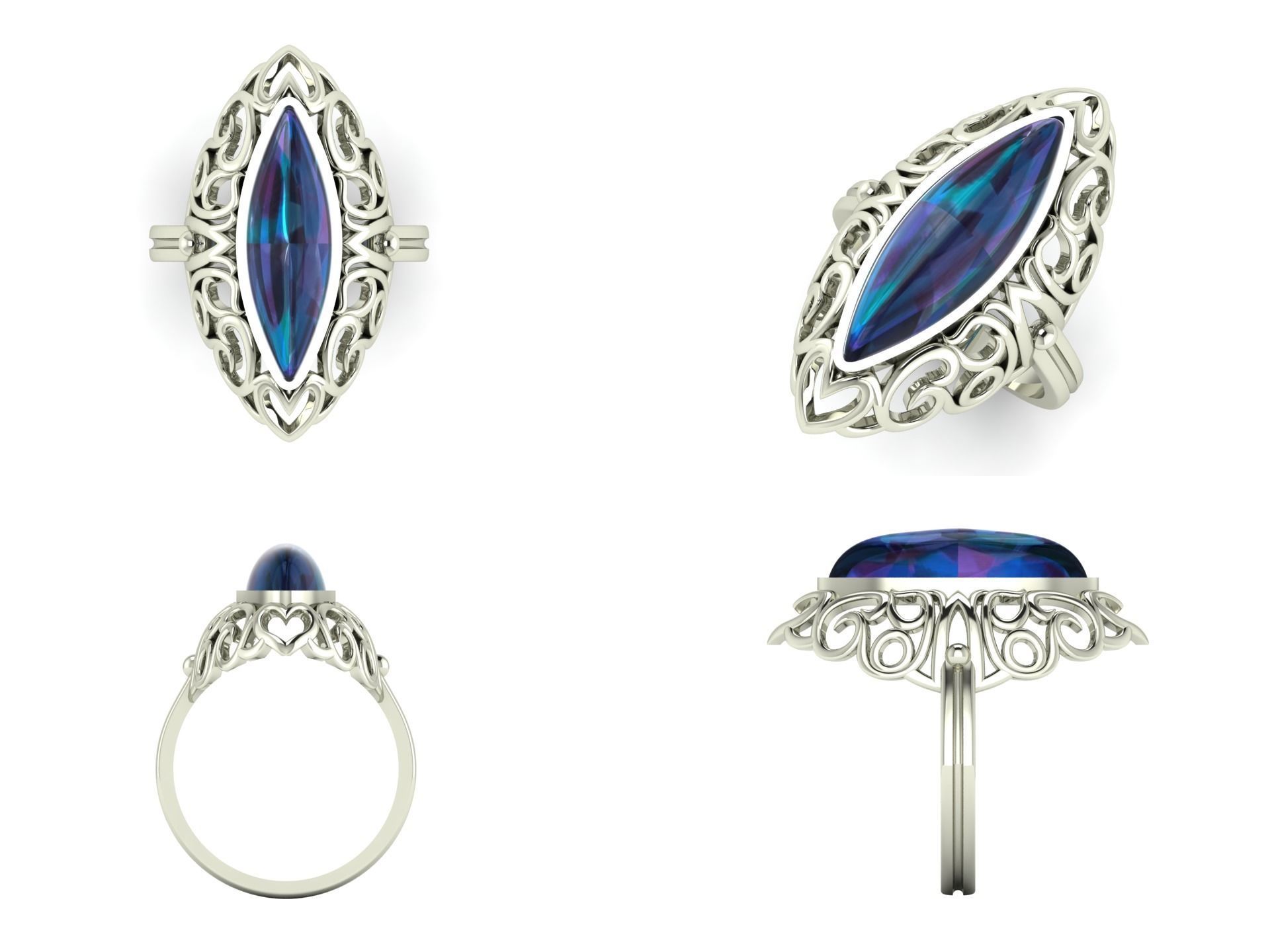 Ring od 50 3D print model_4