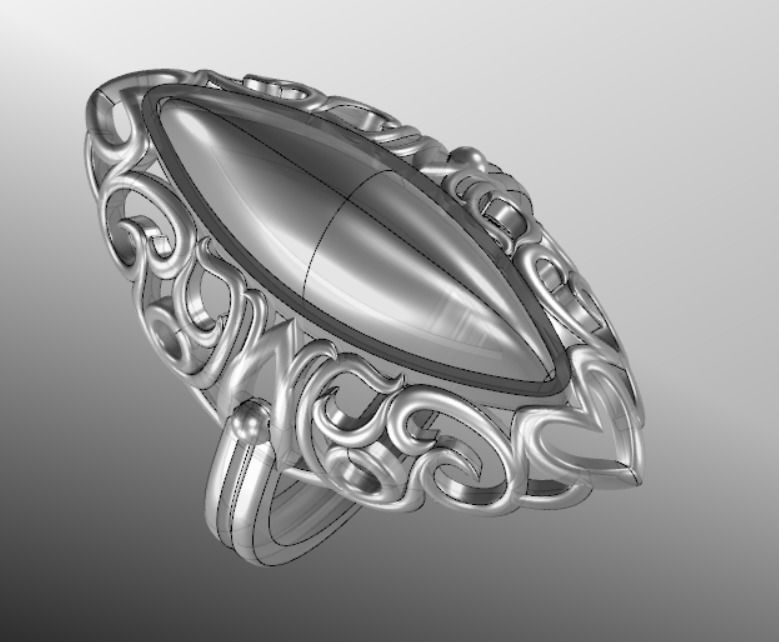 Ring od 50 3D print model_15