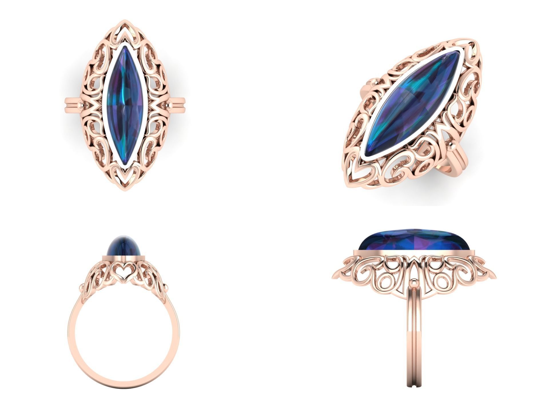 Ring od 50 3D print model_5