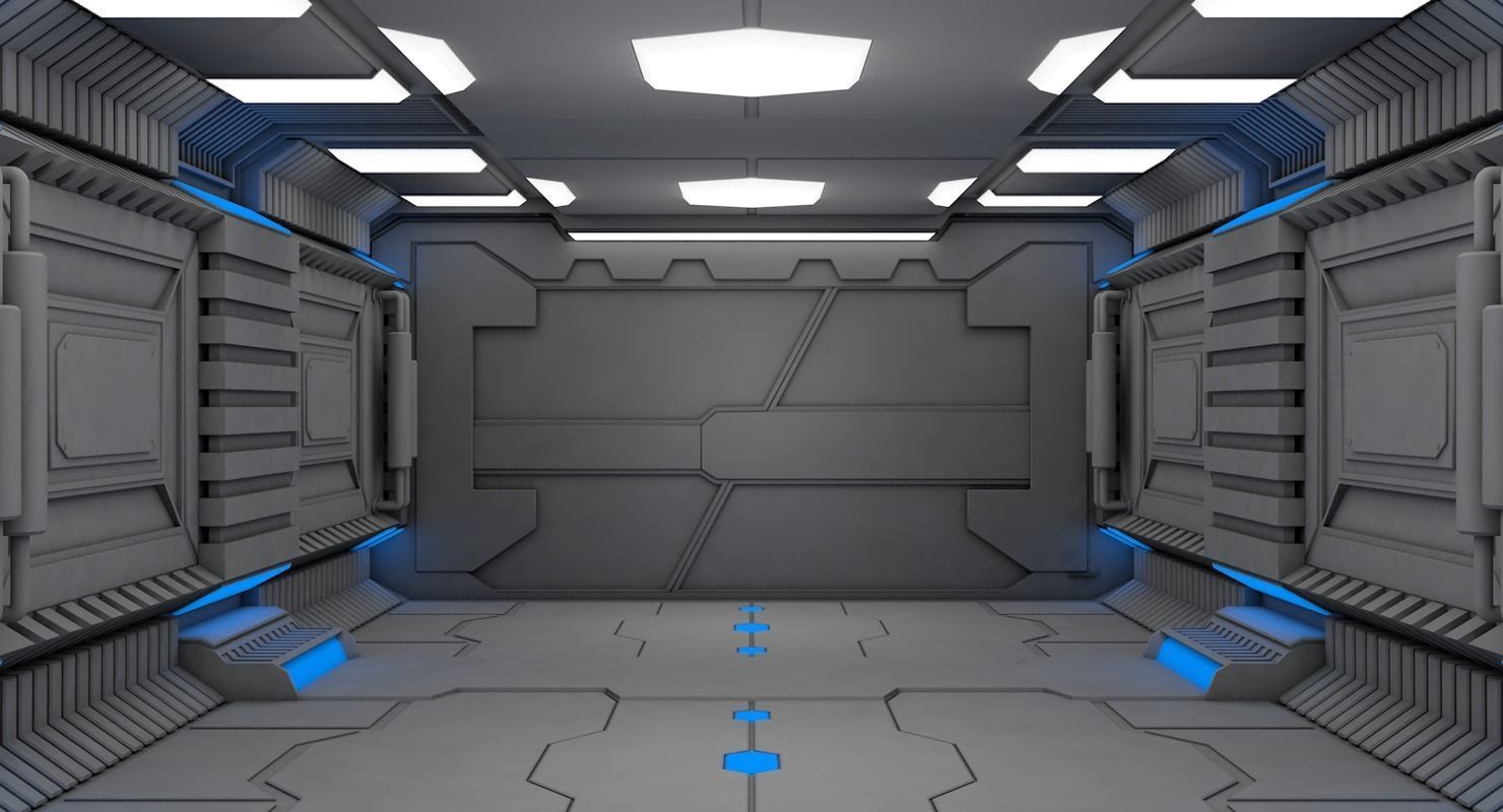 Sci Fi Corridor 3D model_4